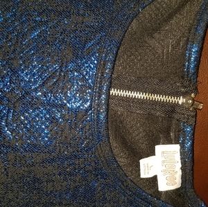 LulaRoe Blue Large Elegant Amelia